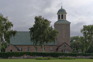 Die Kirche in Borgholm auf der schwedischen Insel Öland.